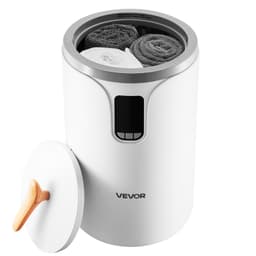 Ohřívač ručníků, 20 l, ohřívač ručníků s LED displejem, velký ohřívač přikrývek do koupelny, časovač a nastavení teploty, bezpečnostní zámek, ideální pro lázně, domov, na desku, na podlahu, bílá - miniatura 4