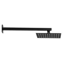 Sada sprchové baterie, sprchový systém s dešťovou hlavicí do koupelny s 8palcovou (20,3 cm) čtvercovou hlavicí a ruční sprchou, nástěnná vanová baterie s mosazným ventilem a dokončovacím setem, matná černá - miniatura 4
