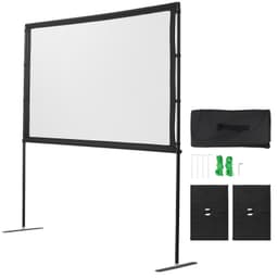 Projekční plátno se stojanem, 80 palců, 160°, široký pozorovací úhel, plátno pro vnitřní i venkovní projekce, 16:9, 4K HD, bez záhybů, přenosné, dvojité, s přepravní taškou, pro promítání filmů v domácím kině - miniatura 12