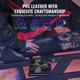 Stojan pro volant Logitech G923/G920/G29, odolný ocelový kokpit pro závodní simulátor Thrustmaster T248P, nastavitelná výška držáku volantu a úhel pedálů, max. zatížení 150 kg, kompaktní - miniatura 9