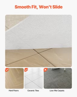Podložka pod židli, 765 x 1215 mm, průhledná podložka pod kancelářskou židli na tvrdé podlahy, ochrana podlahy pro židle na kolečkách, protiskluzová a snadno čistitelná, hladce klouzavá podložka pod stůl do domu a kanceláře (obdélníková) - miniatura 7