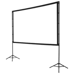 Projekční plátno se stojanem, 100palcové projekční plátno se širokým pozorovacím úhlem 160° pro vnitřní i venkovní použití, 16:9 4K HD, bez záhybů, přenosné, dvojitý stativ s přepravní taškou, pro filmové projekce v domácím kině - miniatura 4