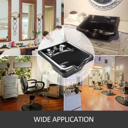 Miska na šampon, černá, plastová, ABS, do salonu a spa, umyvadlo na vlasy, kosmetická - miniatura 11