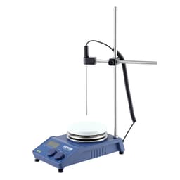 Topná deska s magnetickým míchadlem, max. 340 °C / 644 °F, 0–1500 ot./min. Topná deska s magnetickým míchadlem, 20l topná deska s LED displejem, stojanem a míchadly v balení, topný výkon 650 W - miniatura 3