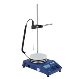 Topná deska s magnetickým míchadlem, max. 340 °C / 644 °F, 0–1500 ot./min. Topná deska s magnetickým míchadlem, 20l topná deska s LED displejem, stojanem a míchadly v balení, topný výkon 650 W - miniatura 5