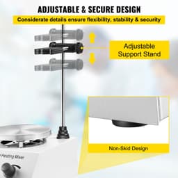 Laboratorní magnetické míchadlo s topnou deskou 1 l, s regulací otáček, 25 W - miniatura 10