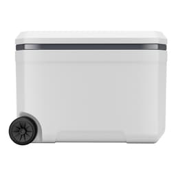 Přenosná turistická lednice, 45 l chladicí box na kolečkách se systémem udržení ledu, odolná madla a držák na nápoje, lehký, pevný, izolovaný přenosný chladicí box, vhodný na rodinné pikniky a dlouhé cesty - miniatura 4