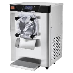 Komerční zmrzlinový stroj, výkon 12 l/h, 1295 W, stolní, na tuhý zmrzlinu, na jednu příchuť, nerezový válec o objemu 4,5 l, LED panel s automatickým čištěním a předchlazením, pro rychlá občerstvení v restauracích - miniatura 5