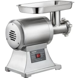 Komerční mlýnek na maso 8500 W z nerezové oceli, 204,1 kg, s řezacím nožem a deskou na plnění klobás - miniatura 4