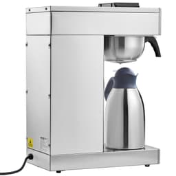 Překapávač na 12 šálků, kávovar s termo konvicí pro udržení tepla nebo chladu, nerezový, pro přípravu kávy metodou pour-over do restaurací, kanceláří, kaváren - miniatura 3