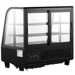 Chladicí vitrína, 3,5 cu ft/100 l, dvouúrovňová pultová chladnička na vystavení dortů s LED osvětlením, rychlý chladicí systém, ventilace No‑Frost, posuvné zadní dveře - miniatura 4