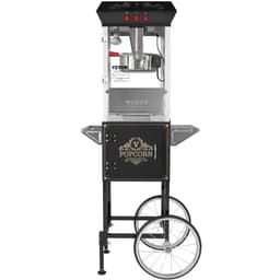 Popcornovač s vozíkem, 850 W, kotlík 8 uncí, připraví 48 šálků na dávku, popcornovač s tvrzeným sklem, obsahuje 4 ovládací knoflíky, v kinovém stylu, černý - miniatura 4