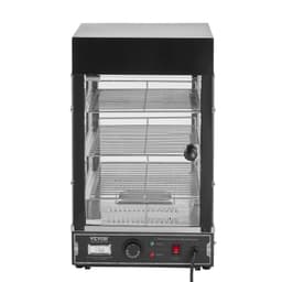 Třípatrový komerční ohřívač potravin 1000 W s osvětlením, nastavitelnou policí a zobrazením teploty, parní ohřev 30 ℃~85 ℃, 57 l pro hamburgery, pizzu, chléb a smažené kuře - miniatura 5