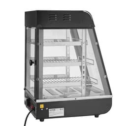 Třípatrový komerční ohřívač potravin 1000 W s osvětlením, nastavitelnou policí a zobrazením teploty, parní ohřev 30 ℃~85 ℃, 57 l pro hamburgery, pizzu, chléb a smažené kuře - miniatura 4