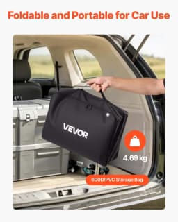 Přepravní taška na tažný hák, vodotěsná, 840D PVC, 59,84 x 24,02 x 30,63 palců (25 kubických stop), odolná přepravní taška pro skladování nákladu v ložné ploše pickupu s vyztuženými popruhy, vhodná pro osobní auta, SUV, dodávky a koše na tažný hák - miniatura 10