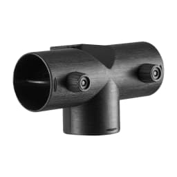 Konektor pro dieselové topení, příslušenství pro připojovací kabel dieselového topení 59 mm, třícestné T-kusy s 2 otočnými ventily 90°, černé konektory pro topení 2 kW - miniatura 2