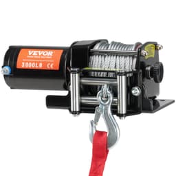 Elektrický naviják ATV/UTV 1360,8 kg, ocelové lano, IP55 vodotěsný, kabelové ovládání - miniatura 4