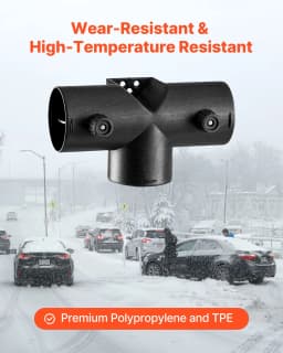 Konektor pro dieselové topení, příslušenství pro připojovací kabel dieselového topení 59 mm, třícestné T-kusy s 2 otočnými ventily 90°, černé konektory pro topení 2 kW - miniatura 10