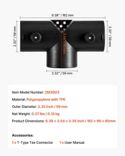 Konektor pro dieselové topení, příslušenství pro připojovací kabel dieselového topení 59 mm, třícestné T-kusy s 2 otočnými ventily 90°, černé konektory pro topení 2 kW - miniatura 11