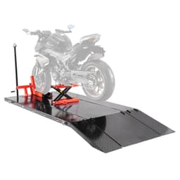 Zvedák motocyklu, nosnost 1500 liber, pneumatický zvedák motocyklu, rozsah výšky 8,6-31 palců, odolný servisní stojan s odnímatelným pracovním stolem, servisní plošina pro čtyřkolky a terénní motocykly - miniatura 12
