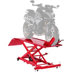 Zvedák motocyklu, nosnost 1000 liber, flexibilní otočný zvedák motocyklu 360°, rozsah výšky 8,6-31 palců, odolný servisní stojan s bezpečnostní západkou pro čtyřkolky a terénní motocykly - miniatura 2