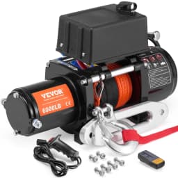 Elektrický naviják pro nákladní auta 2721,6 kg, syntetické lano, vodotěsný, s dálkovým ovládáním - miniatura 2