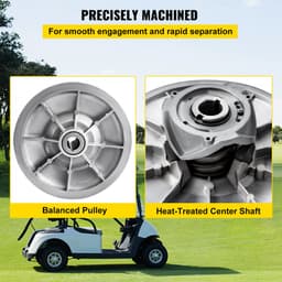 Spojka s vysokým točivým momentem pro golfové vozíky Club Car DS a Precedent od roku 1997 a novější, pro 4-taktní benzínové vozy Club Car, barva stříbrná - miniatura 9