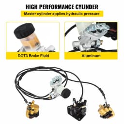 Kompletní sada brzdových válců pro gokart KD150BRKIT - miniatura 7