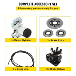 Kompletní sada brzdových válců pro gokart KD150BRKIT - miniatura 10