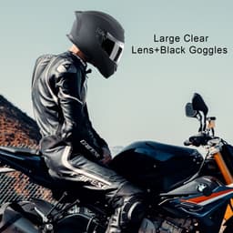 Integrální motocyklová helma Smart Street ABS z materiálu s vysokou hustotou, s paticí pro Bluetooth a vyměnitelnými hledími, pohodlná motokrosová helma s homologací DOT, vhodná pro mládež a dospělé - miniatura 1