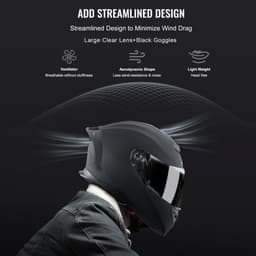 Integrální motocyklová helma Smart Street ABS z materiálu s vysokou hustotou, s paticí pro Bluetooth a vyměnitelnými hledími, pohodlná motokrosová helma s homologací DOT, vhodná pro mládež a dospělé - miniatura 9