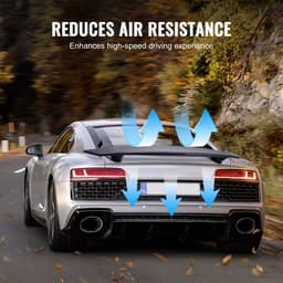 Automobilní spoiler GT Wing, univerzální spoiler 46,3 palce, kompatibilní s většinou sedanů a kupé, vysoce pevný materiál ABS, zadní křídlo spoileru, závodní spoiler BGW/JDM Drift, lesklý černý - miniatura 9
