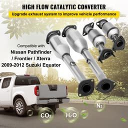 Výfukový svod 05–11 Nissan Frontier, šrouby výfukového svodu, těsnění, kombinace 4.0L, kvalita OEM, vysokoprůtokový katalyzátor pro 2005–2011 Nissan Frontier/Xterra/Pathfinder (v souladu s EPA) - miniatura 6