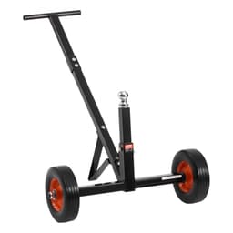 Tažný vozík, nosnost 600 lb, z uhlíkové oceli, tažný vozík s kuličkou 1-7/8" a plnými 10" koly, přenosný tažný vozík pro přepravu aut, obytných vozů, lodí a přívěsů - miniatura 5