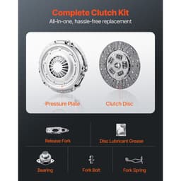 Spojková sada s tlakem desky, odolná OEM spojková sada, náhradní OEM sada spojky převodovky, kompatibilní se Smart FORFOUR (75 HP) 2004–2006, FORFOUR (64 HP) 2005–2006, FORTWO Cabrio 2007 - miniatura 7