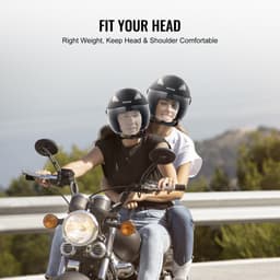 Motocyklová helma 3/4, Smart Street ABS s vysokohustotní skořepinou, s Bluetooth komunikací a vyměnitelnými plexi, pohodlná motokrosová helma s certifikací DOT, vhodná pro mládež i dospělé - miniatura 11