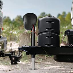Elektrický přídavný zvedák přívěsu, nosnost 3500 lb, odolný elektrický tažný zvedák pro obytné vozy s dvousměrným konektorem, funkcí paměti, kličkou a odolným proti povětrnostním vlivům krytem zvedáku, rozsah zvedání 9,5"–26,3", pro přívěsy a obytné vozy - miniatura 1