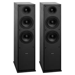 Stojací reproduktory, 2pásmové, sloupové reproduktory s výškovým měničem 25,4 mm, dvěma basovými měniči 165,1 mm, špičkový výkon 400 W, frekvenční rozsah 65 Hz–20 kHz, odolná MDF skříň, pro domácí audio systém, pár - miniatura 4
