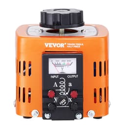 Automatický napěťový regulátor 500 VA, 1,7 A, vstup 230 V, výstup 0–300 V, AC regulátor napětí, se 4 náhradními pojistkami, tepelným vypínačem pro domácí, průmyslové a kancelářské použití, certifikát CE - miniatura 3