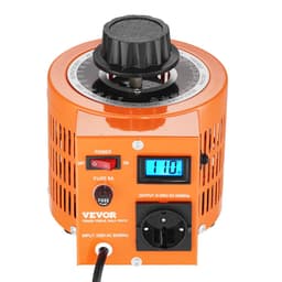 Automatický napěťový regulátor 2000 VA, 6,6 A, vstup 230 V, výstup 0–300 V, AC regulátor napětí, s LCD displejem, 4 náhradní pojistky, termální kontrolní vypínač pro domácí, průmyslové a kancelářské použití, certifikát CE - miniatura 4