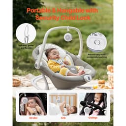 Přístroj na přehrávání zvuků, 20 uklidňujících zvuků pro spánek, 4 v 1, závěsný přehrávač bílého šumu s automatickým vypnutím, jemným světelným kruhem, funkcí paměti a rodičovským zámkem, pro děti, dospělé, do domu, kanceláře i na cesty - miniatura 10