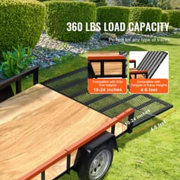 TrailTailgate Lift Assist, max. nosnost 180 lb, kompatibilní s otevřenou zadní klapou užitkového vozu a rampou, s boční kolejnicí výšky 10–24 palců a zadní klapou nebo rampou výšky 4–6 stop - miniatura 7