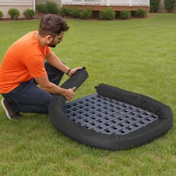 Filtrační rukávy na sedimenty, 4 ks, erozní rukávy průměr 127 mm x 3048 mm, velikost L, výplň z polypropylenu, pružné a efektivní sedimentační rukávy pro řízení dešťových vod, ochrana odvodnění - miniatura 1