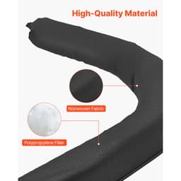 Filtrační rukávy na sedimenty, 4 ks, erozní rukávy průměr 127 mm x 3048 mm, velikost L, výplň z polypropylenu, pružné a efektivní sedimentační rukávy pro řízení dešťových vod, ochrana odvodnění - miniatura 7