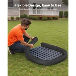 Filtrační rukávy na sedimenty, 4 ks, erozní rukávy průměr 127 mm x 3048 mm, velikost L, výplň z polypropylenu, pružné a efektivní sedimentační rukávy pro řízení dešťových vod, ochrana odvodnění - miniatura 9