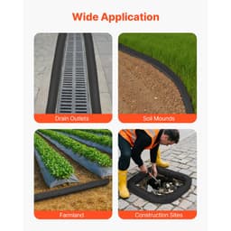Filtrační rukávy na sedimenty, 4 ks, erozní rukávy průměr 127 mm x 3048 mm, velikost L, výplň z polypropylenu, pružné a efektivní sedimentační rukávy pro řízení dešťových vod, ochrana odvodnění - miniatura 10