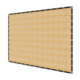 Stínící tkanina 90%, plachta na pergolu 12 x 20 stop s nerezovými oky, sluneční clona s baldachýnem a soukromím z materiálu HDPE 160 GSM, pro venkovní použití na terase, v zahradě a na dvoře (béžová) - miniatura 3