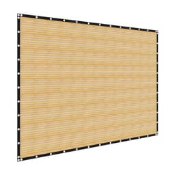 Stínící tkanina 90%, plachta na pergolu 12 x 20 stop s nerezovými oky, sluneční clona s baldachýnem a soukromím z materiálu HDPE 160 GSM, pro venkovní použití na terase, v zahradě a na dvoře (béžová) - miniatura 12