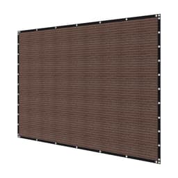Stínící tkanina 90%, plachta na pergolu 10 x 12 stop s ocelovými oky, sluneční clona s baldachýnem, materiál HDPE 140 GSM, pro venkovní použití na terase, v zahradě a na dvoře (hnědá) - miniatura 3