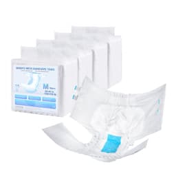 Kalhotky pro dospělé se sklady, superabsorpční kalhotky proti inkontinenci pro muže i ženy, jednorázové plenové kalhotky pro dospělé s neprotékající 3D ochranou Surround Guard a indikátorem vlhkosti – velikost M, 40 ks (4 balení po 10) - miniatura 2